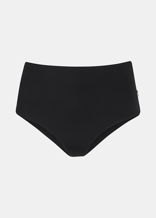 Black High Rise Bikini Bottom